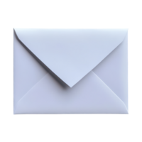 A classic blank paper envelope rests on a gray surface, ready for letters and important documents, A classic blank paper envelope png