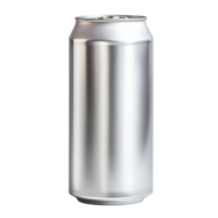 Aluminum beverage can isolated on a transparent background showcasing a minimalist design and sleek finish, Aluminum Beverage Can isolated on transparent background png