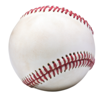 A classic baseball resting on a transparent background captures the essence of America's favorite pastime, Baseball ball isolated on transparent background png