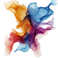 A vibrant abstract art piece featuring flowing colors on a transparent background, illustrating movement and emotion, Abstract art piece with flowing colors, transparent background. png