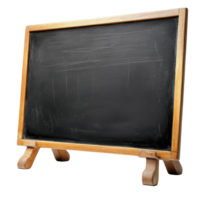 Classic blackboard on display with wooden frame, ideal for classrooms and presentations, isolated on transparent background, Black Board Isolated on transparent background png