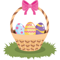 easter eggs decoration isolated png