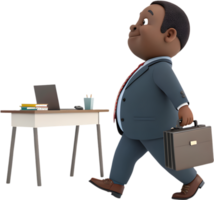 Charming Cartoon Character Adds Playful Productivity to Workplace Tasks. . png