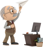 Lively Cartoon Character Transforms Workplace Tasks Into Fun Adventures. . png