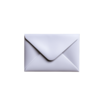 White Envelope on Transparent Background for Mailing or Design Use png