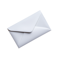 White Envelope on Transparent Background for Branding and Design png