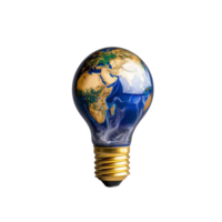 lâmpada com terra Projeto em transparente fundo png