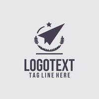 Fly Away Designs Paper Plane Logo vector