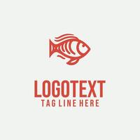 Swift Scale linear fish logo vector