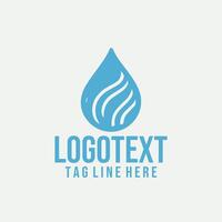 Drop Echo Linear Water Logo vector