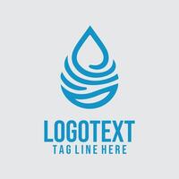 Drop Echo Linear Water Logo vector