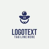 A logo for a company that is called 'the hat' vector