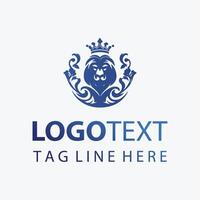 A lion logo design for a business vector