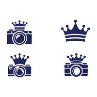 Snap Vision crown camera logo vector