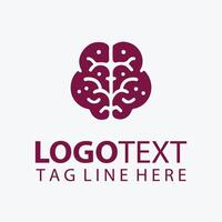 Synaptic Pulse brain logo vector