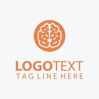 Neural Edge Brain logo vector