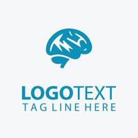 Neural Edge Brain logo vector