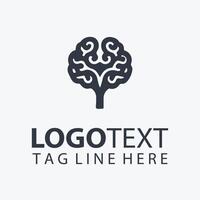 Neural Flow Brain logo vector