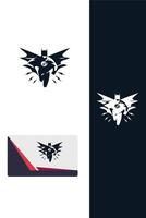 Thunderstrike Defender super hero logo vector