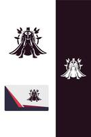 Quantum Avenger super hero logo vector