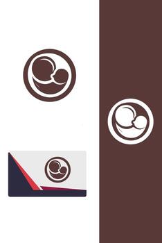 acogedor dedos de los pies bebé pies logo vector