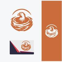 Eagle Nest Sky Logo Designs vector