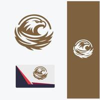 Roost Sky Eagle Nest Logo vector