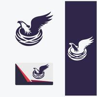 Wing Eagle Nest Logo Studios vector