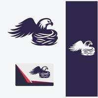 The Nesting Place Eagle Nest Logo vector
