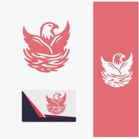 High Flight Eagle Nest Logo vector