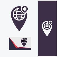 Geo Spotter pin location logo vector