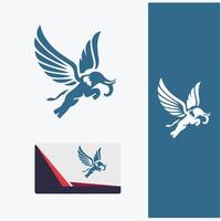 Cloud Trunk flying elephant logo vector