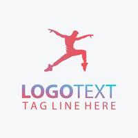 Choreo Beats dancer logo vector