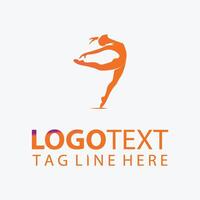 Pulse Infinity dancer logo vector