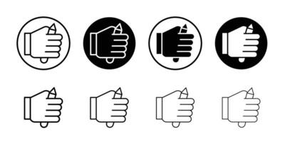 Self expression icon Black and white outline vector