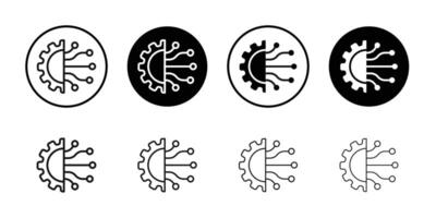 Transform icon Black and white outline vector