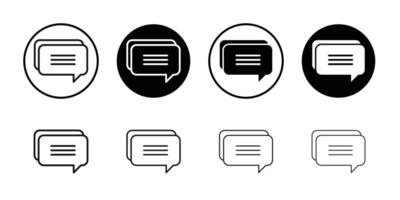Write comment icon Black and white outline vector