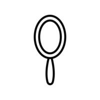mirror Icon Black and white outline vector