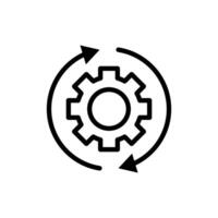 Continuous changes icon vector