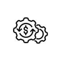 Costs optimization Icon vector
