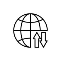 Import export icon vector