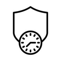 Long term protection icon vector