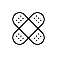 Medical patch icon vector