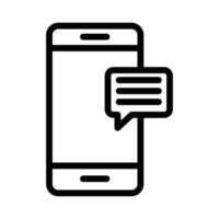 Mobile message notification icon vector