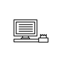 POS system icon vector