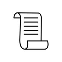 Scroll paper icon vector