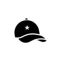 Cap icon logo sign set outline vector