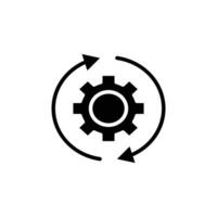 Continuous changes icon logo sign set outline vector