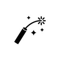 firecracker icon logo sign set outline vector
