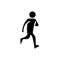 Running icon logo sign set outline vector